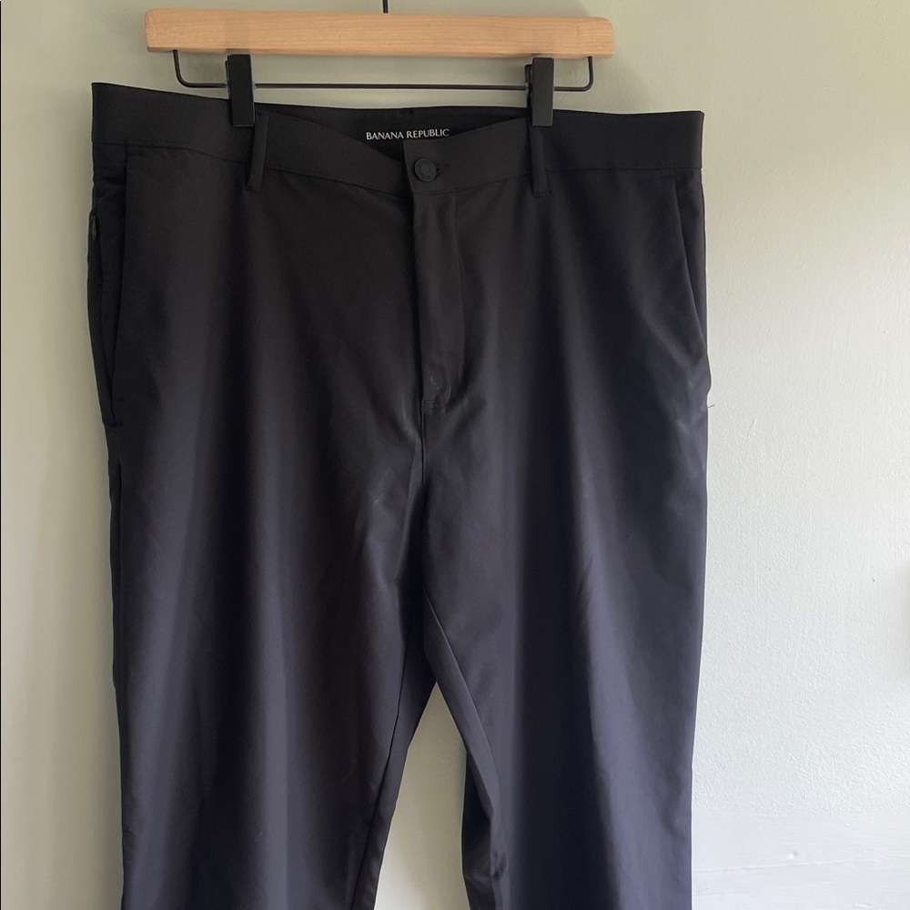 Banana Republic Timber Wolf Black Pants Men’s 36X32 Straight Leg Chino Mid Rise - Picture 4 of 9